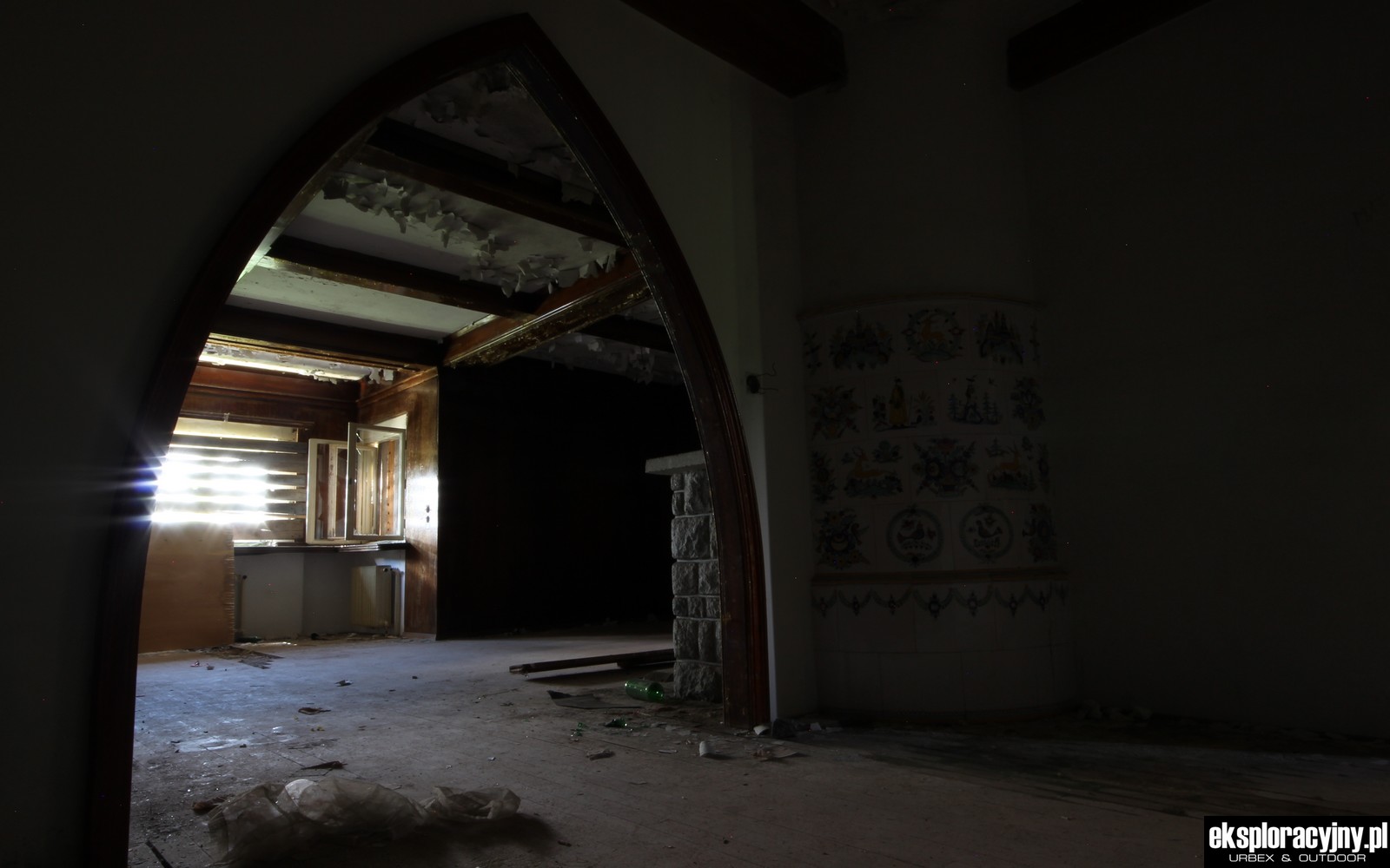 Imitacja pieca kaflowego