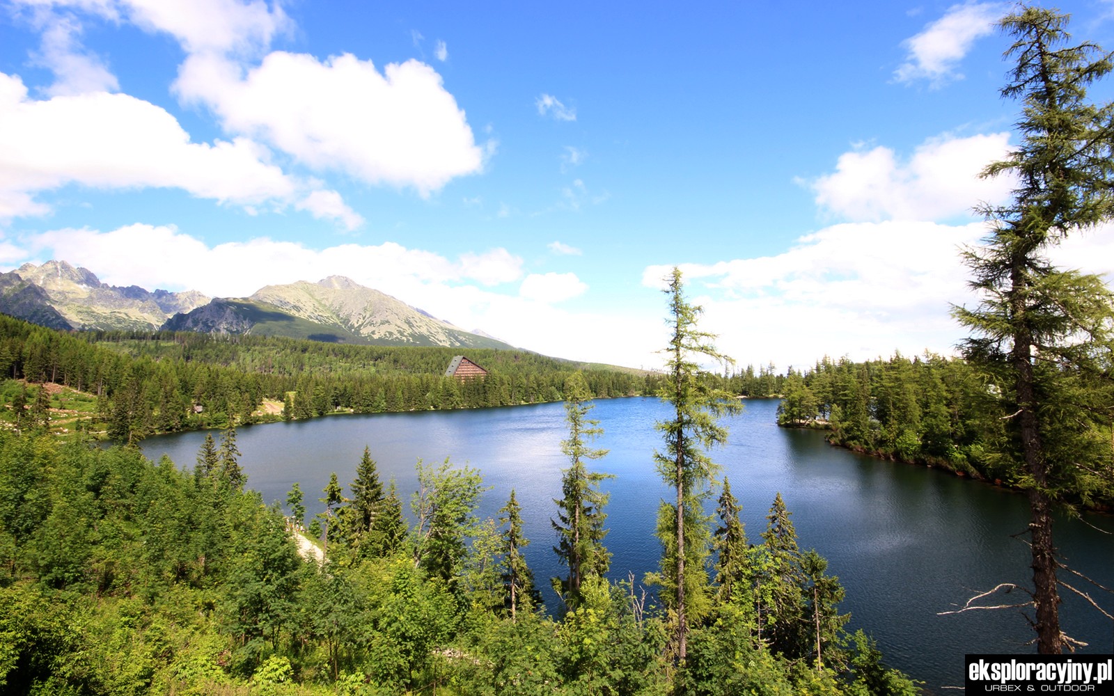 Jezioro Szczyrbskie widziane z góry
