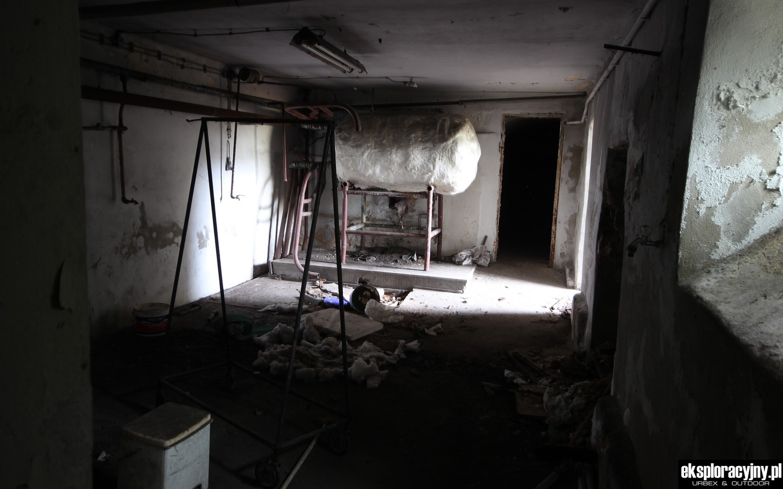 A tutaj mamy dawną kotłownię